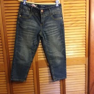 Blue Epic Women's Crop Jeans.